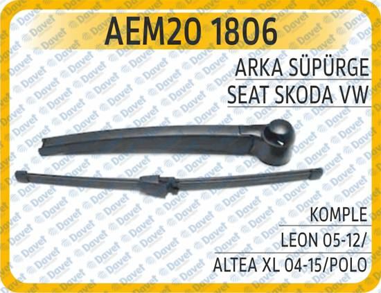 AEM 201806 Arka Silecek Supurgesi Komple Leon 05-12 Altea Xl 04-15 Polo